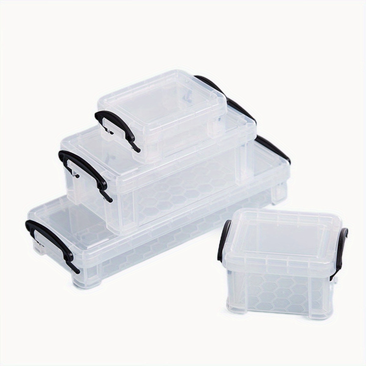 Small Plastic Storage Box Transparent Storage Container With