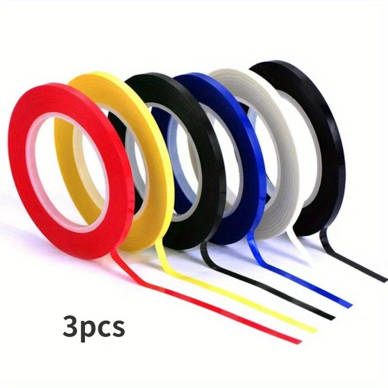 

3pcs Colored Tape, High Temperature Resistant Insulating Tape For Wires, 5s Desktop Positioning Mark Tape