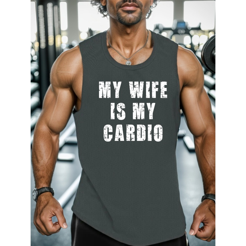 

My Wife Is My Cardio Standard Size Men's Vest