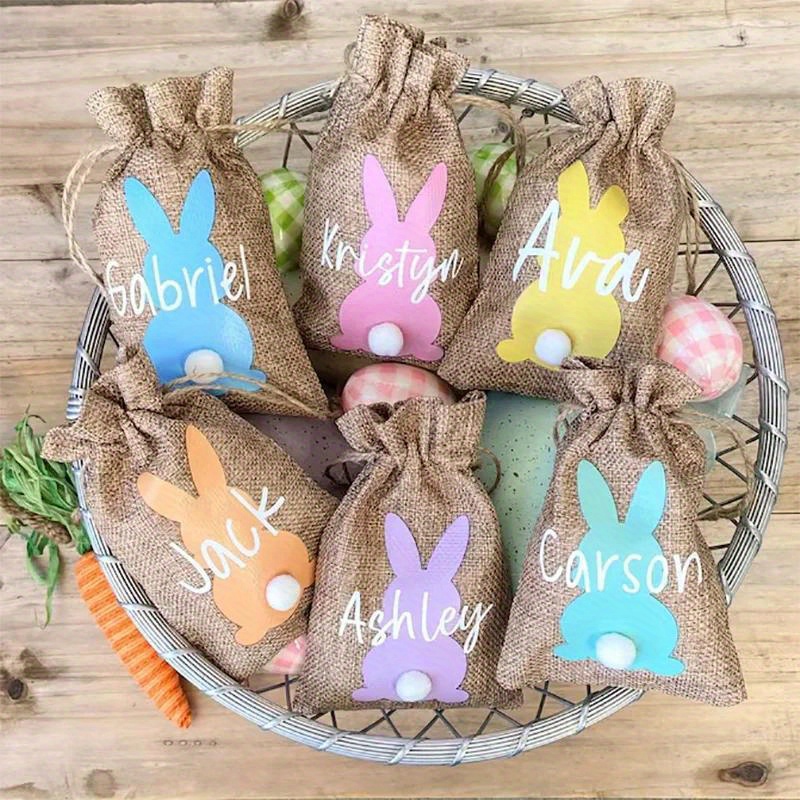 6pcs 8pcs bunny rabbit gift bags   party decorative gift bags great christmas halloween thanksgiving day gift new years gift valentines day gift details 1