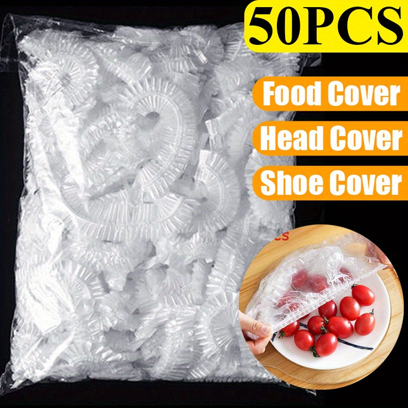 100pcs extra large food grade pe plastic covers waterproof reusable sustainable for bbqs restaurants outdoor cooking details 0