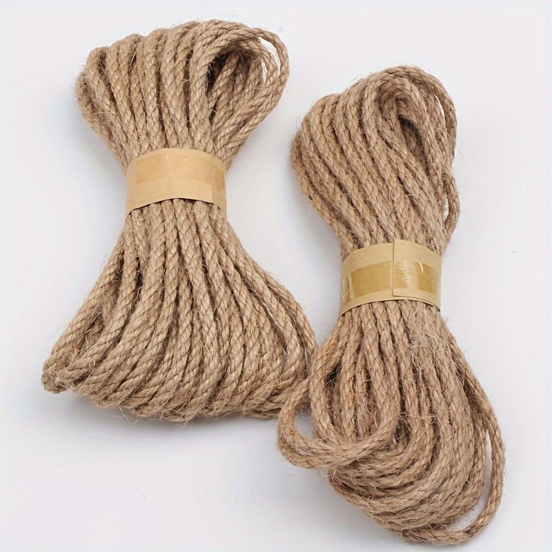 🐈 Natural Hemp Rope, 1/4-inch Heavy-Duty Jute Twine for…