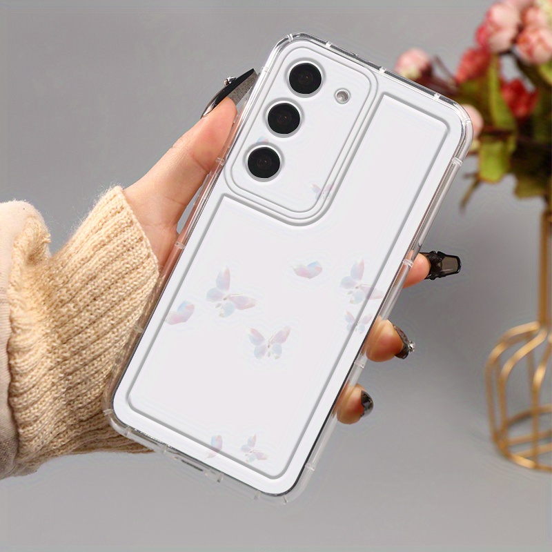 

Luxury Shockproof Transparent Case Pattern Butterflies For Samsung Galaxy S23 Ultra S22+ 5g S21 Fe S20 A54 A52 A32 A23 A14 5g Bumper Cases Gp1 Cover Silicone Clear Phone Cases Lens Protection Back