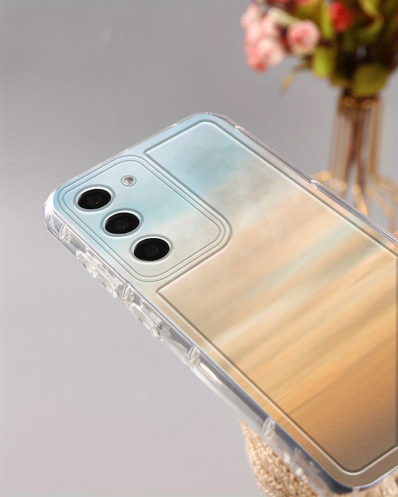 Luxury Shockproof Transparent Case Pattern Dusk - Temu