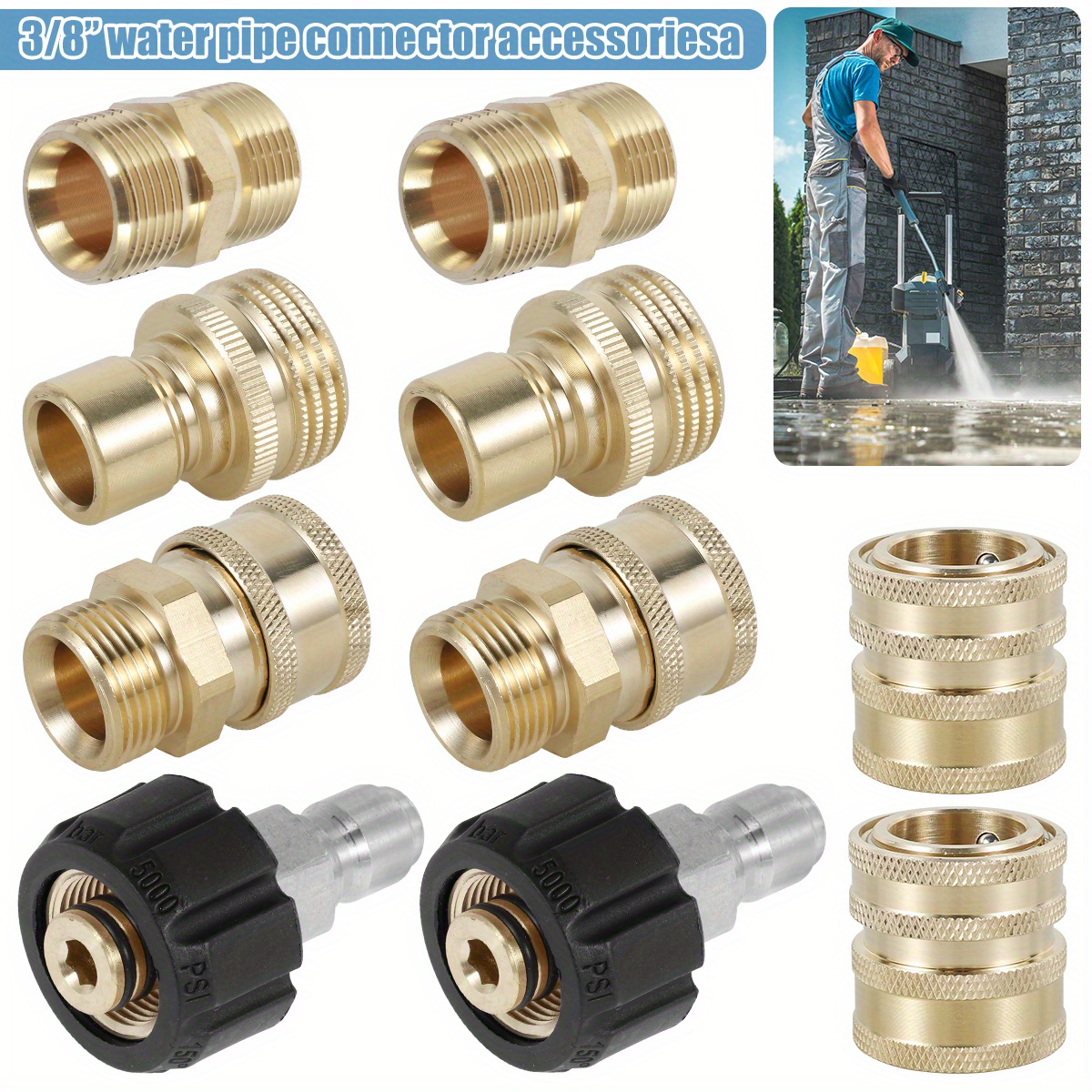 Water Hose Connector Pressure Washer - Temu