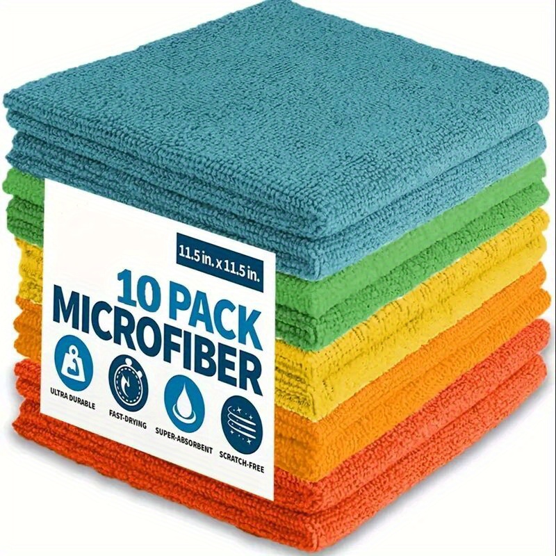 Paño de limpieza de microfibra Trapos de toallas sin pelusa, 20 piezas
