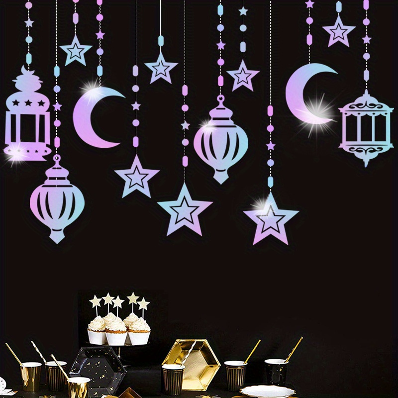 Decorazione Festa Ramadan Pendente A Forma Stella E Luna, Creare  Unatmosfera Festiva Luna Piena, Checkout Online Rapido E Sicuro