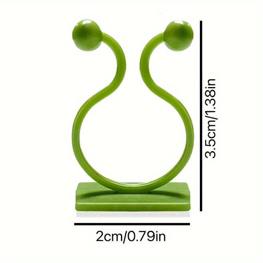 10/20/30pcs Plant Climbing Wall Fixture Clips, Self-Adhesive Hook Vines Traction Invisible Holder Supporting Wire Fixing, For Garden Wall Clip, Vines Fixing Clips Self-Adhesive Hook Plant Vine Traction For Indoor Outdoor Decoration