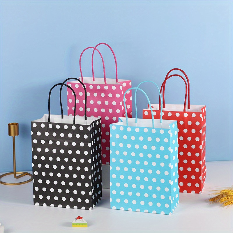 30 Bolsas de Tela, Reutilizables y con Asas 25x10x29 CM - para Niños,  Fiestas, Regalos, Juguetes o Bocadillos, Cumpleaños Infantil