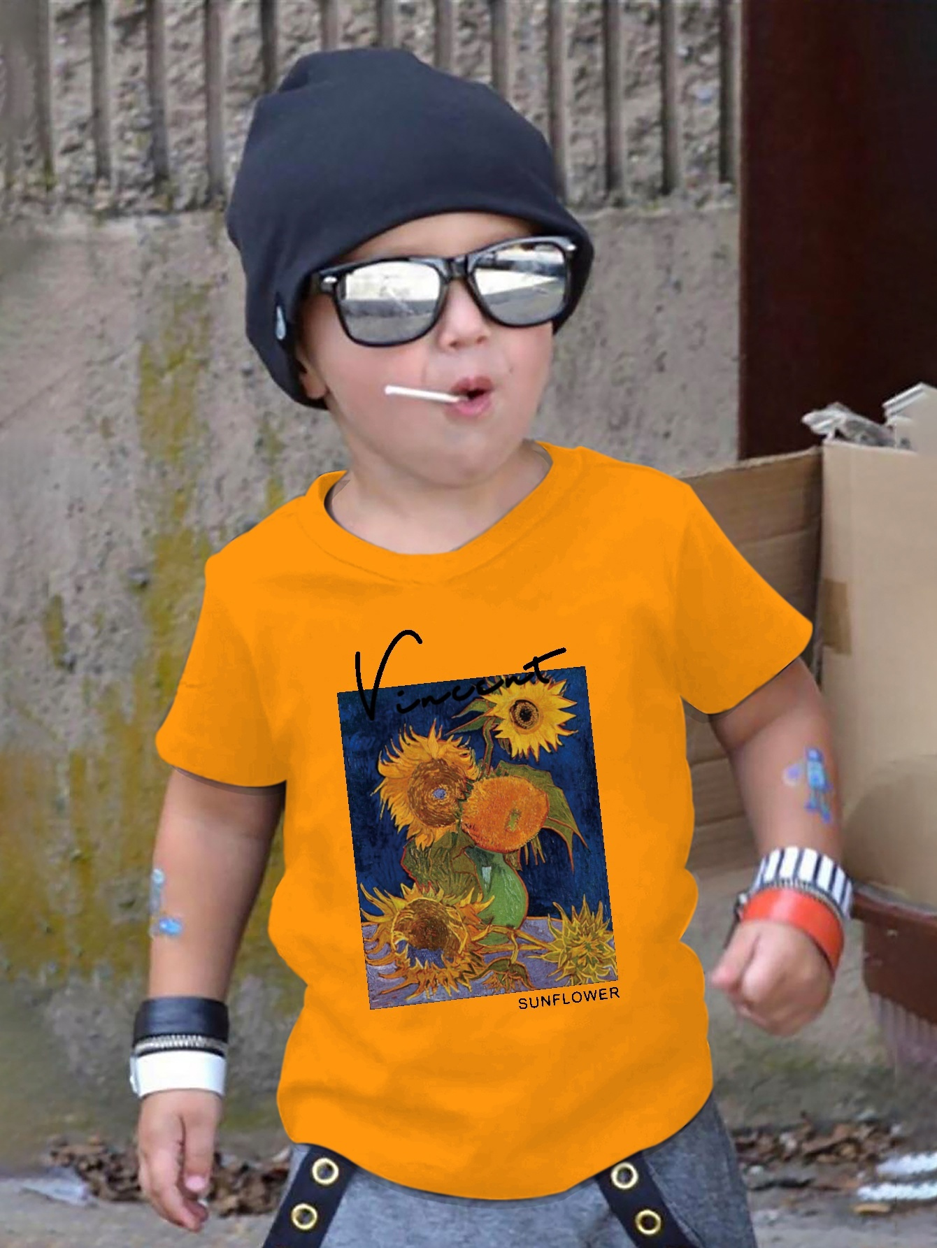 boys sunflower shirt