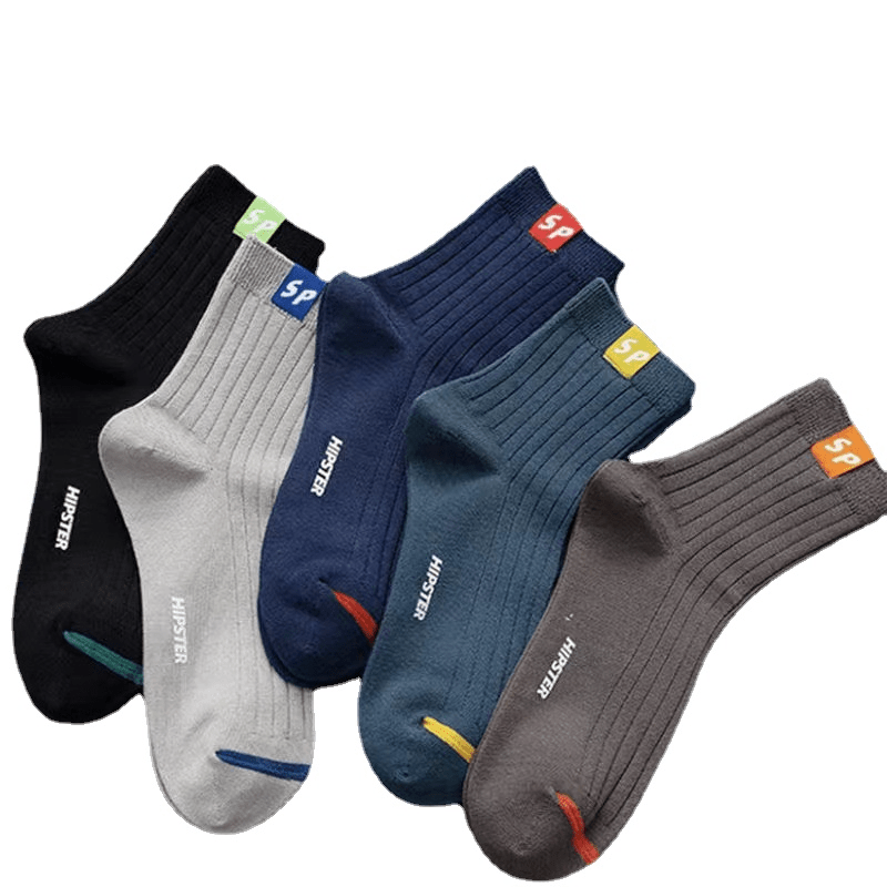 

10 Paires De Chaussettes Solides Tendance Pour Hommes, Chaussettes Décontractées Et Confortables Pour Hommes, Respirantes Et Unisexes Pour Une Utilisation En Extérieur En Toutes Saisons