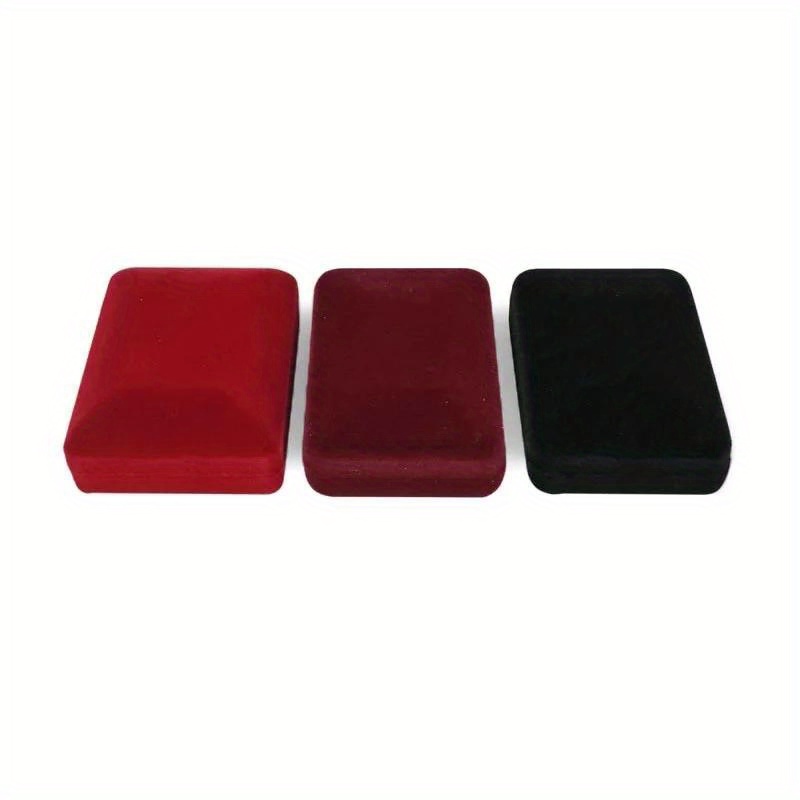 

3pcs/set Velvet Necklace Box, Pendant Box, Jewelry Organizer, Gift Packaging Box, Jewelry Storage Container For Trinket, Gift Wrapping Decor And Supplies