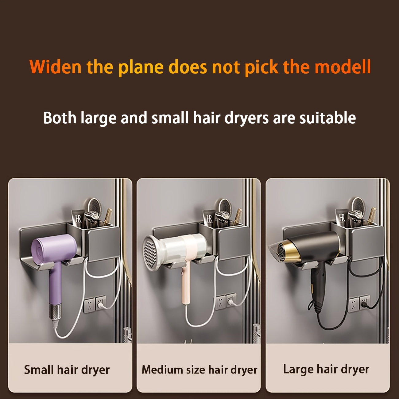 Hair Dryer Holder Wall Dryer Cradle Straightener Stand Hairdryer