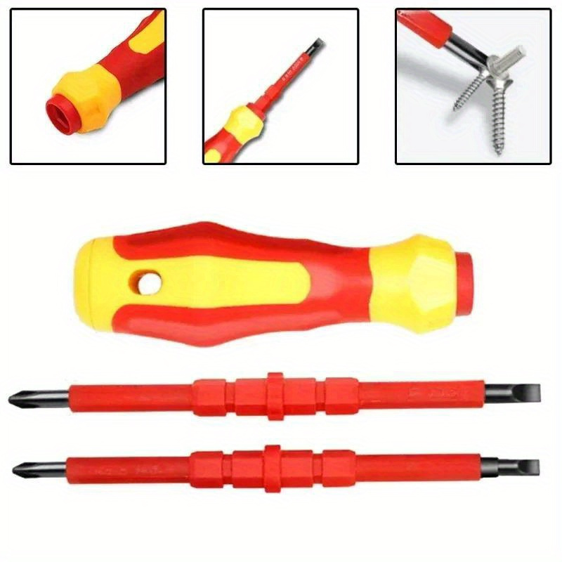 

Phillips Recessed Screwdriver Drilling Tool Three-in-one Insulated Set Ph1/ph2 Multifunctional Screwdriver Electrician