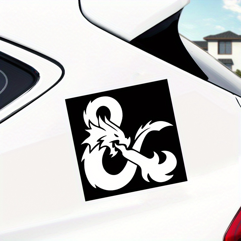 

Dungeons & Amp Dragons Decal White Vinyl Sticker Car Truck Van Wall Laptop Suitable For Any Flat Location