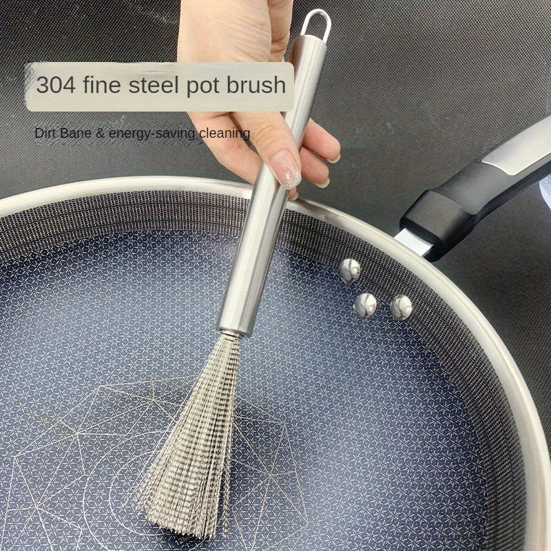 Brass Mini Brush Soft Grip Cooktop Cleaning Brush Stainless - Temu Canada
