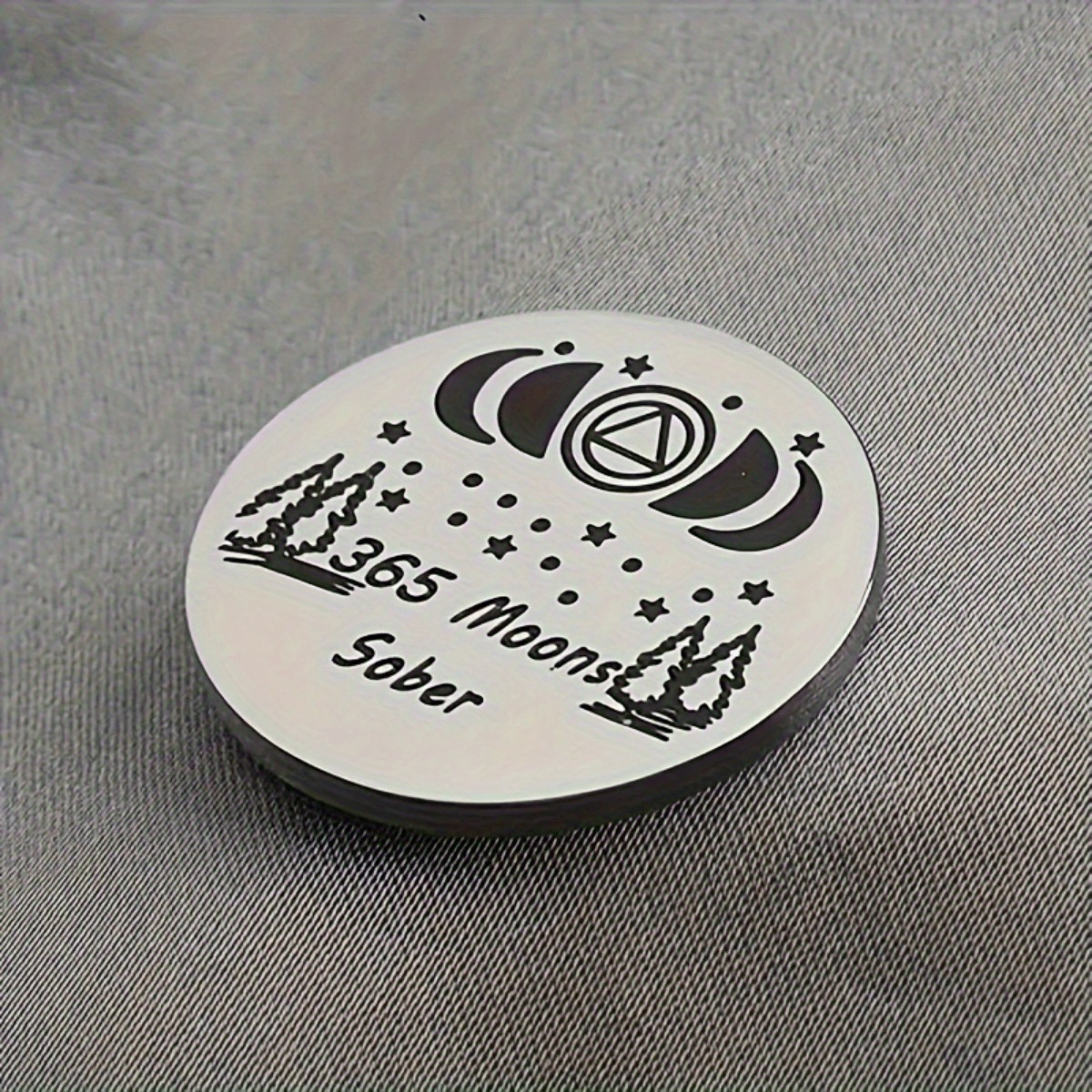 1pc, sobriety gift 365 days sobriety token sobriety coin sober