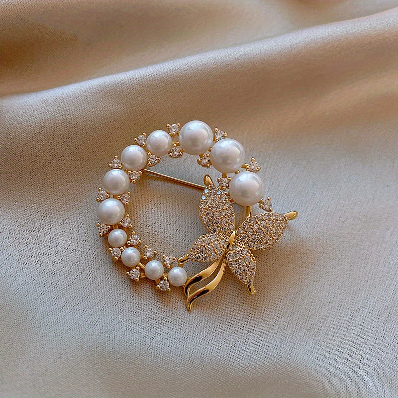 Butterfly Brooch Pearl - Temu