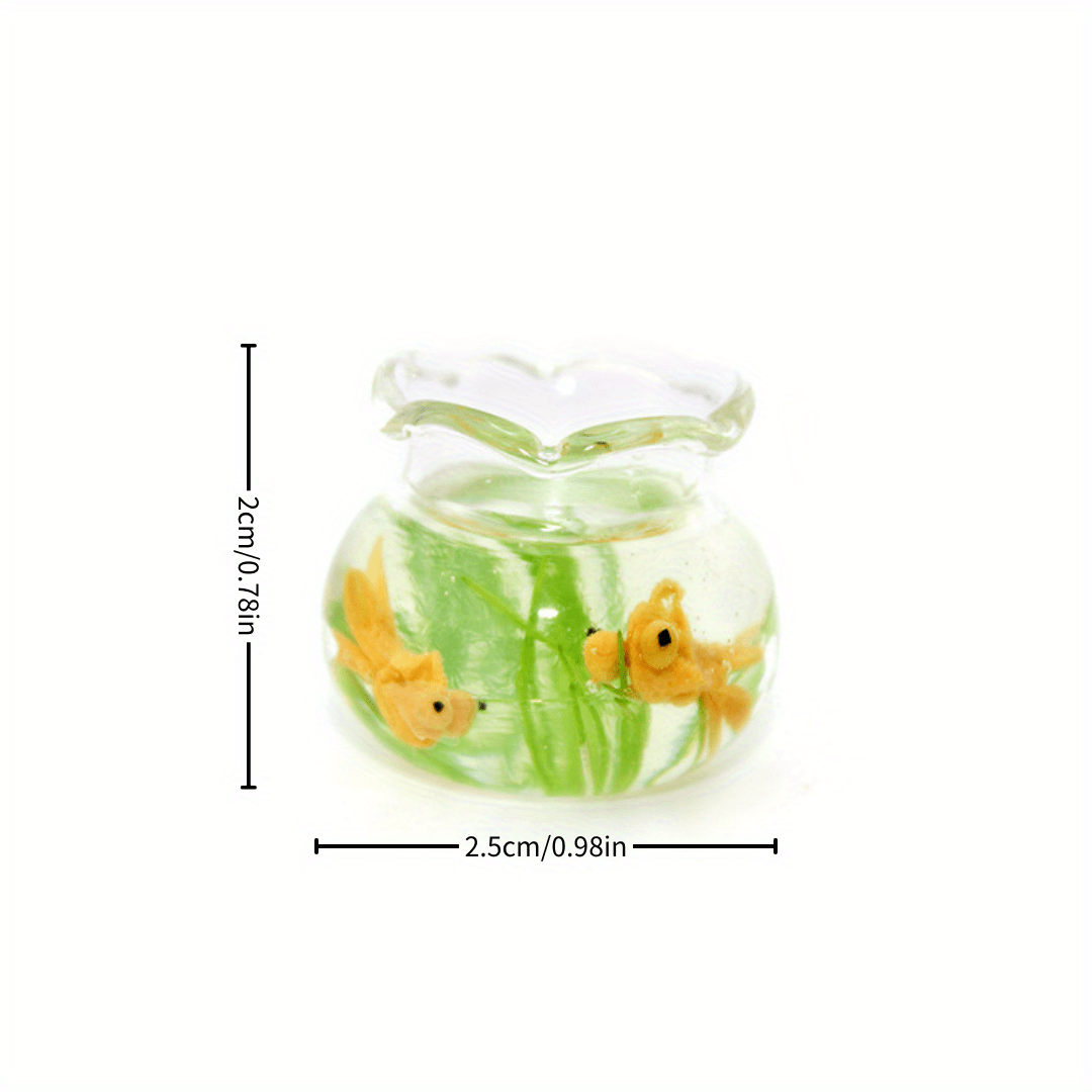 Micro Landscape Ornaments Mini Goldfish Tank Home - Temu Canada