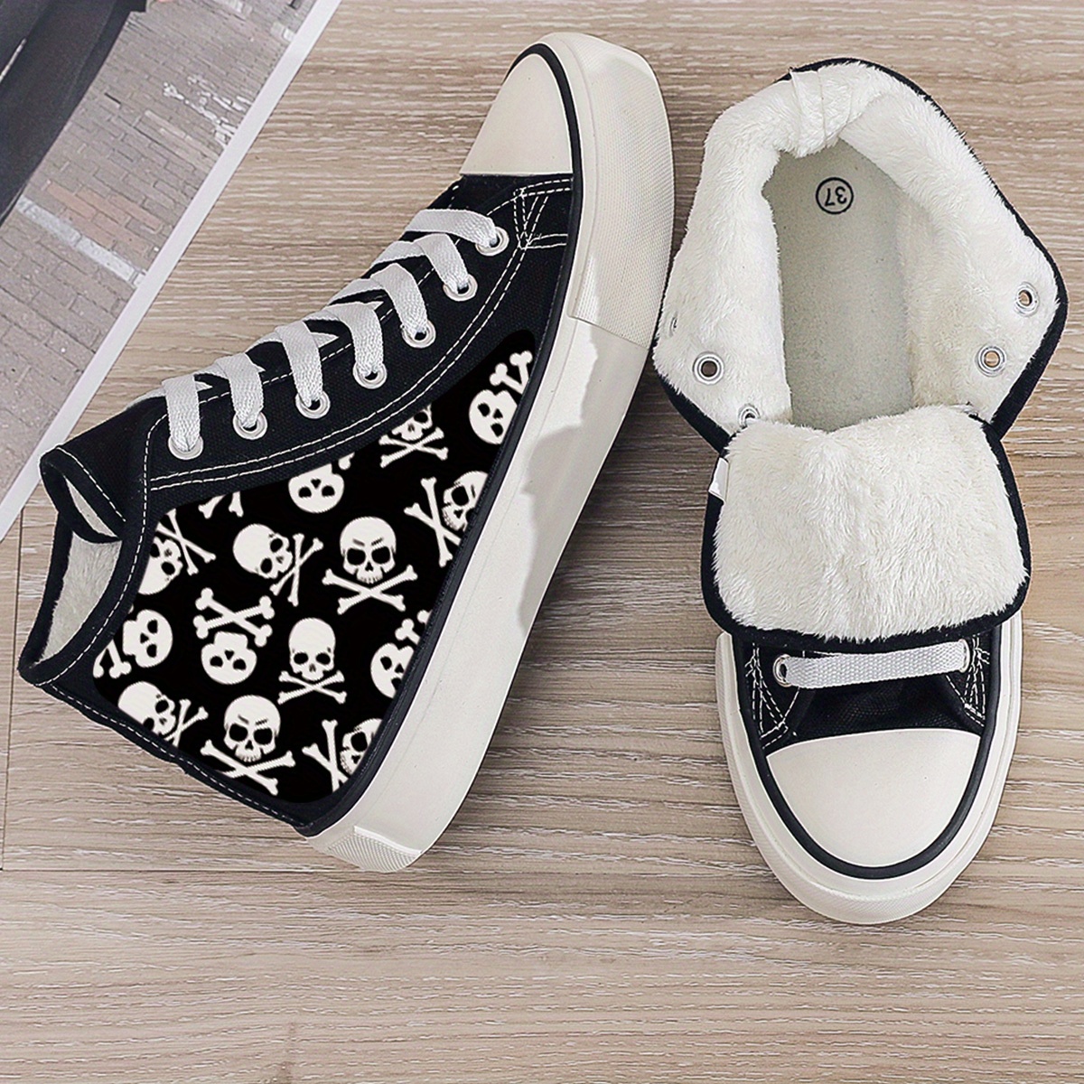 Zapatos De Skate Con Estampado Gráfico De Moda Para Hombres, Zapatillas  Antideslizantes Transpirables, Calzado Para Hombres