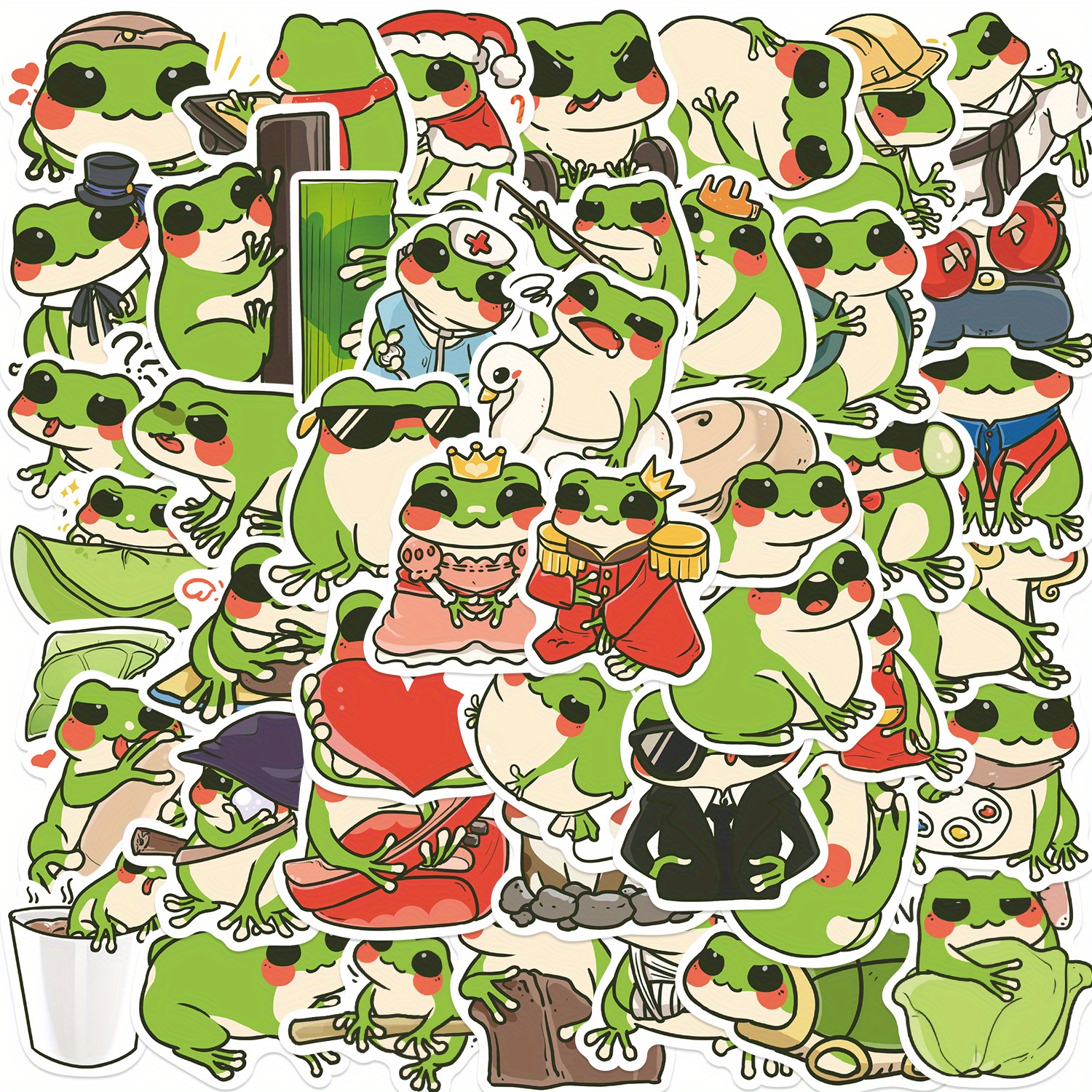 Frog Stickers Cute Frog Stuff Frog Party Favors Frog - Temu Australia