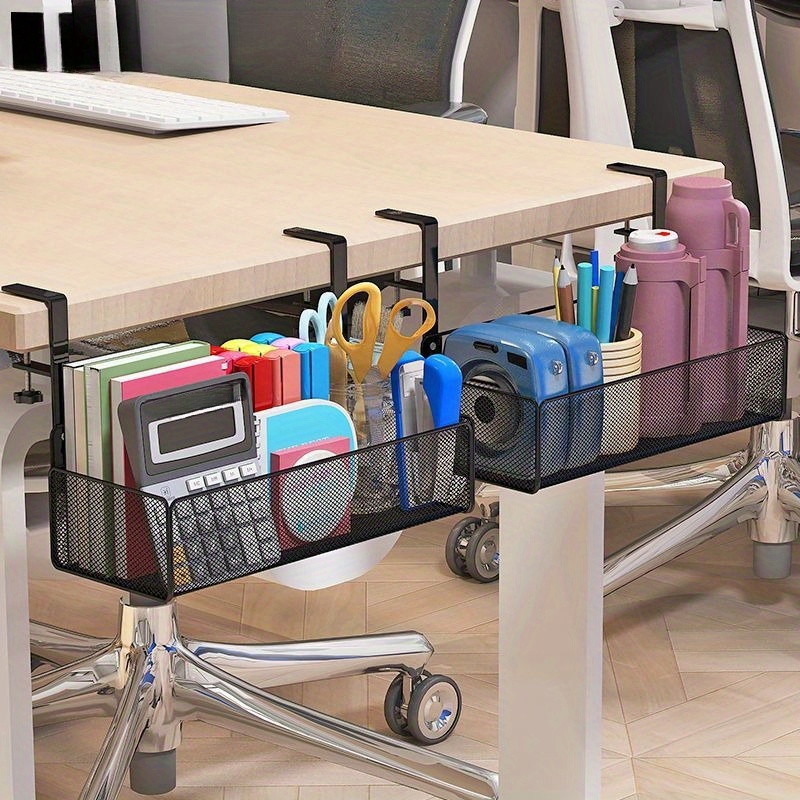 punch iron desk storage hanging basket shelf Temu United Kingdom