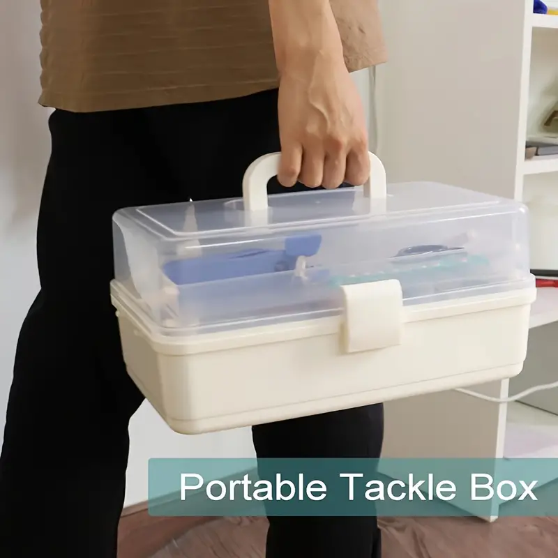 Pp Fishing Tackle Storage Box Hooks Lures Baits Portable - Temu