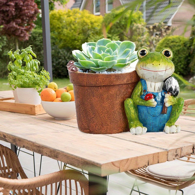 1pc Plant Pots For Frog Decor Flower Pots Outdoor Clearance 5 7 Inch Cute  Small Mini Flower Pot With Drainage Outdoor Indoor Home Patio Yard Decor  Gifts