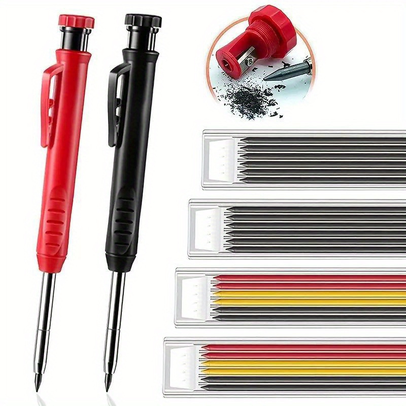 Retractable Pen Reel Thick Markers Carpenter Pencils - Temu Canada