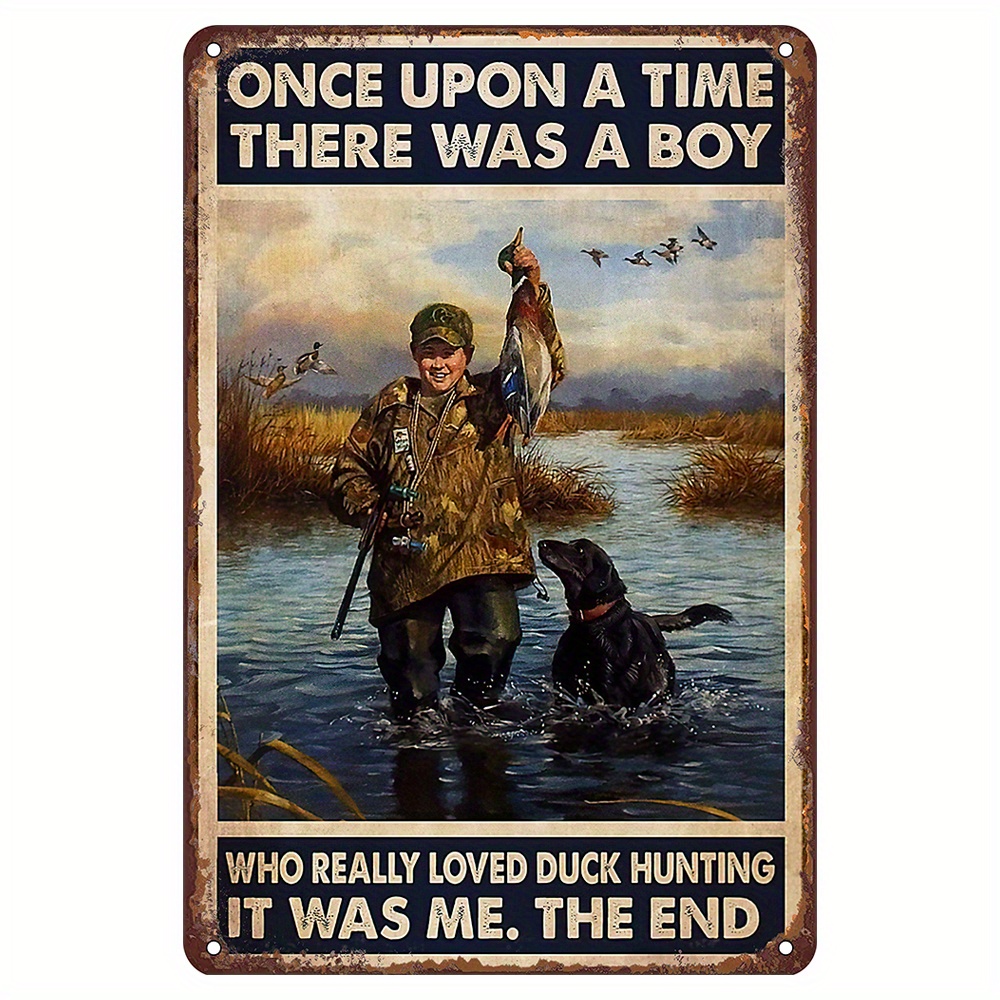 Duck Hunting Knowledge Funny Metal Tin Sign Novelty Home - Temu