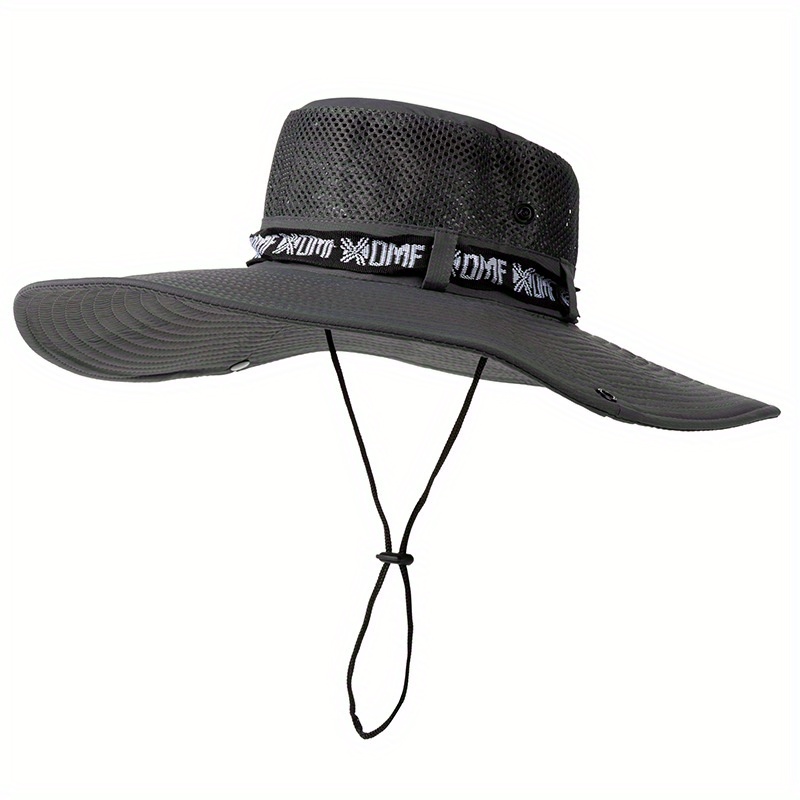 Mesh Breathable Bucket Hat Unisex Wide Brim Summer Sun Hats Outdoor Hiking Fishing Boonie Hat For Women Men