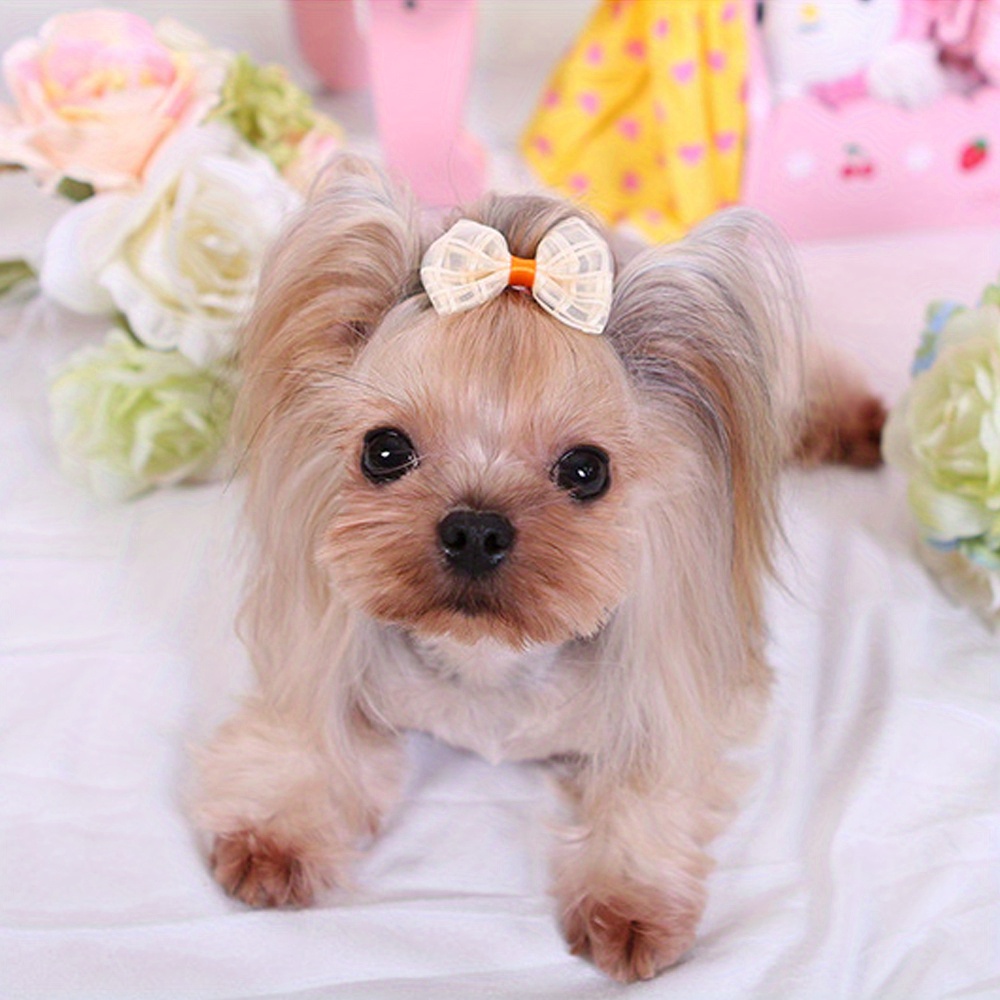 2pcs cute dog hair bows pet hair accessories dog headdress Temu