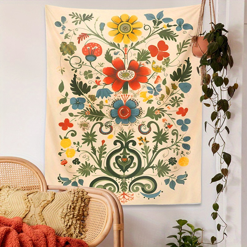 Floral Tapestry - Temu