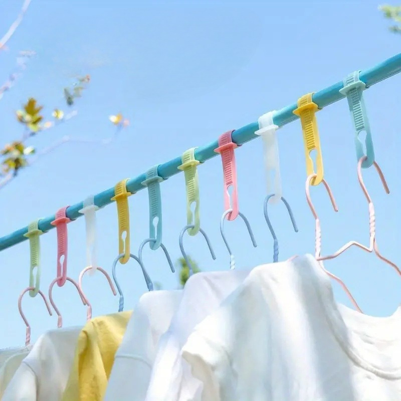 Cloth Drying Rope With Hooks - Temu