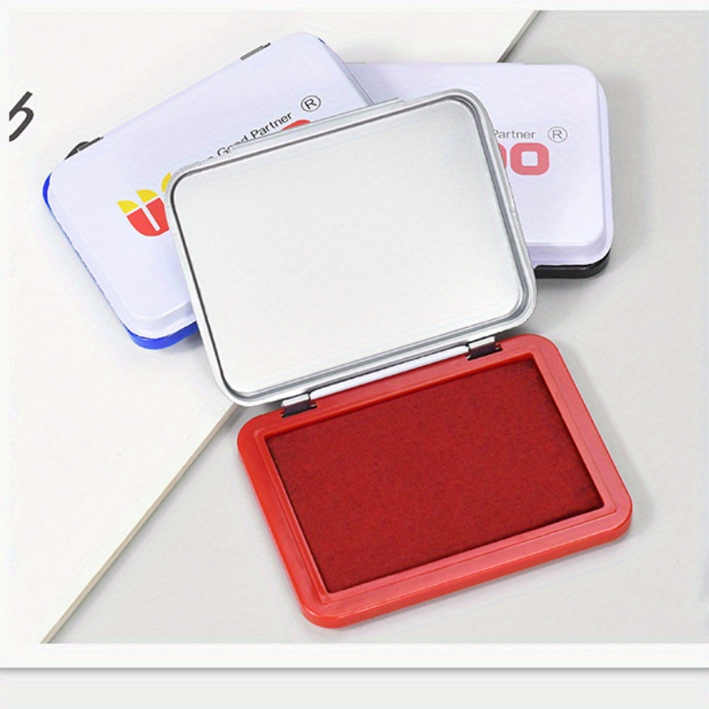 

Metal Case Stamp Pad Medium Size, Size: 3.15" X 2.36" - Ink Colors (red, Blue, Black)