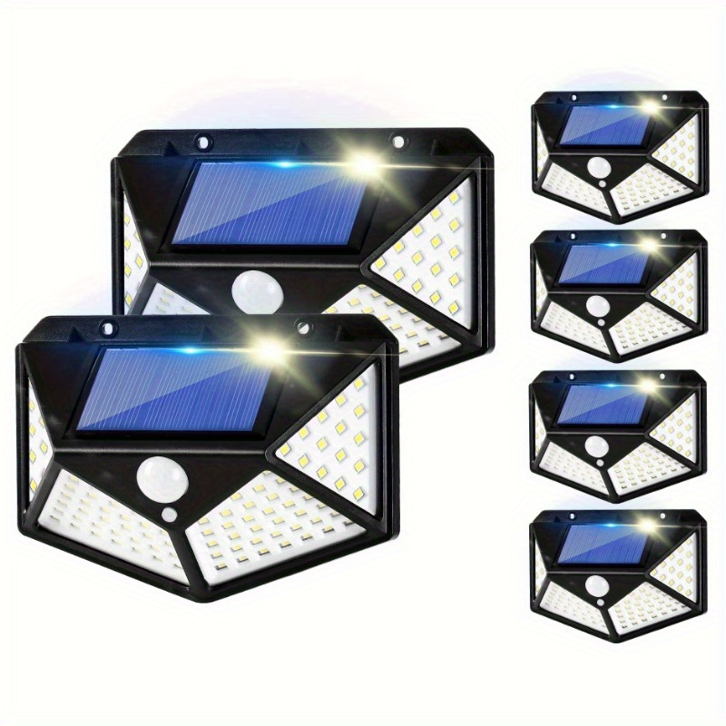 Pack X8 Led Solar Sensor Movimiento Luz Exterior 100 Led