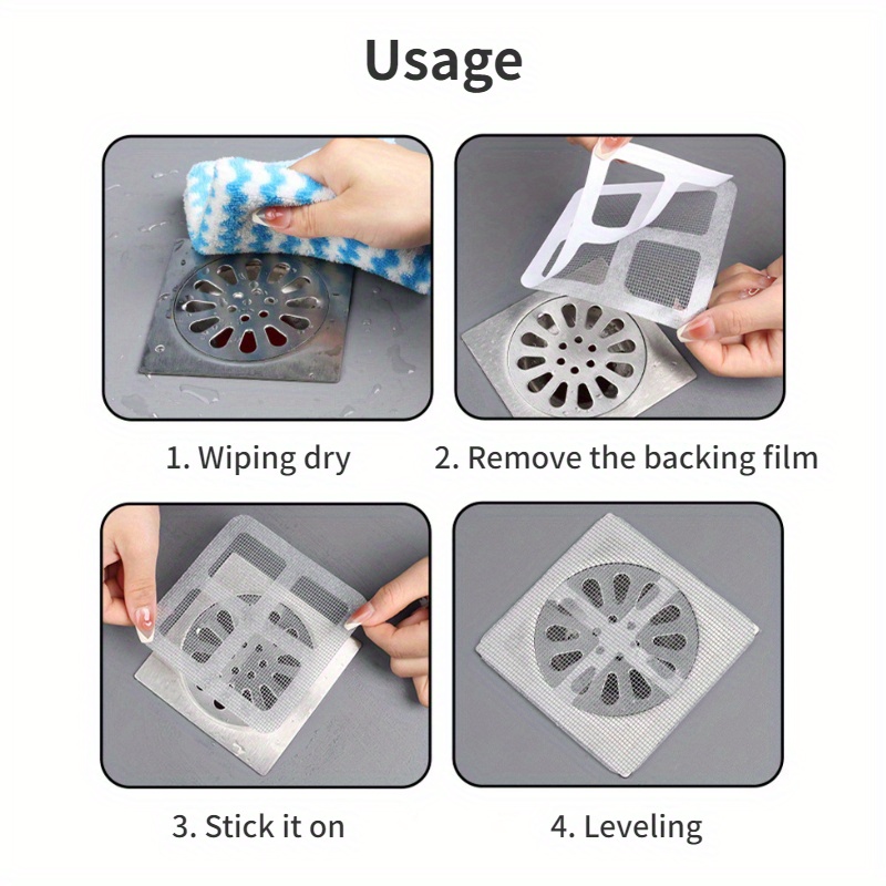 drain strainer cover hair stopper disposable shower drain Temu