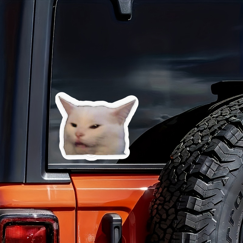 

1pc Cat Vinyl Waterproof Sticker Stickers For Cars, Laptops, Walls, Windows, Bumper Sticker