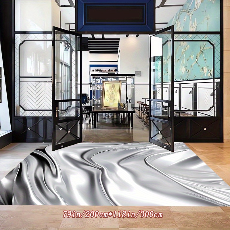 

Modern Minimalist Decorative Living Room Soft Carpet, Machine Washable Non-slip Carpet, Hotel Cafe Shop Carpet