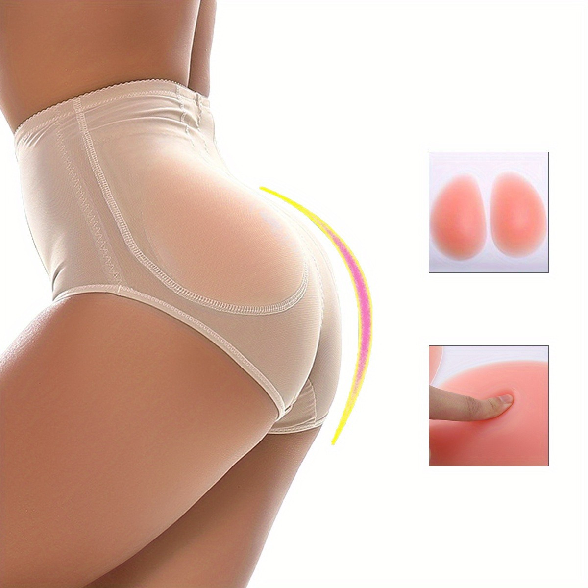 Women's Hip Sponge Pad Thickened Butt Soft Basic - Temu