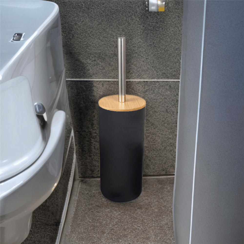 E-shop Premium Luxus Kunststoff-Badezimmer-Reinigungsbürste mit Deckel, Toilettenbürste mit langem Stiel fürs Badezimmer, 1 Stück