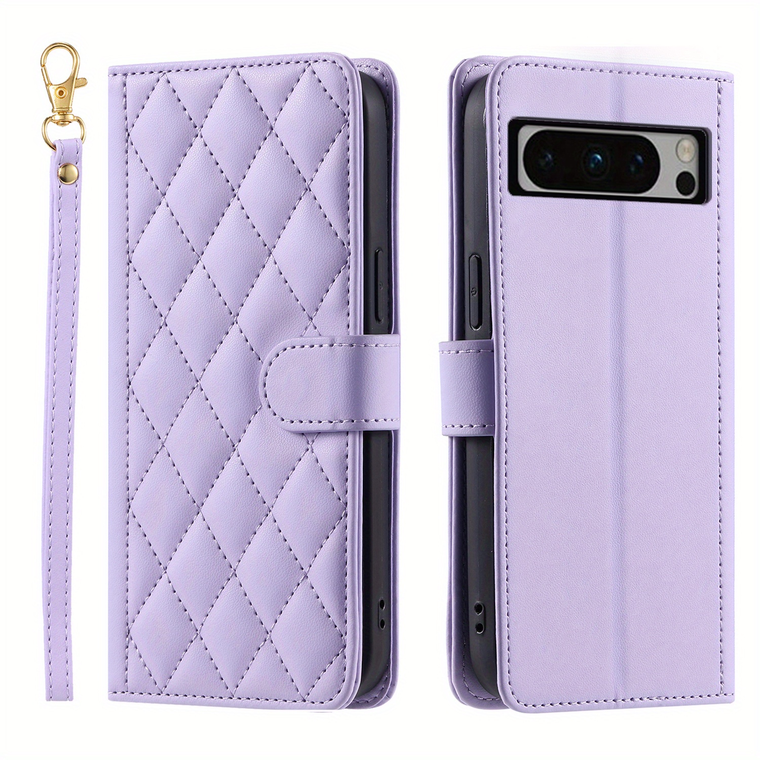 pu leather flip case for google pixel 8 7 pro 8a 7a 6a lanyard wallet card slot magnetic stand phone bag cover details 3