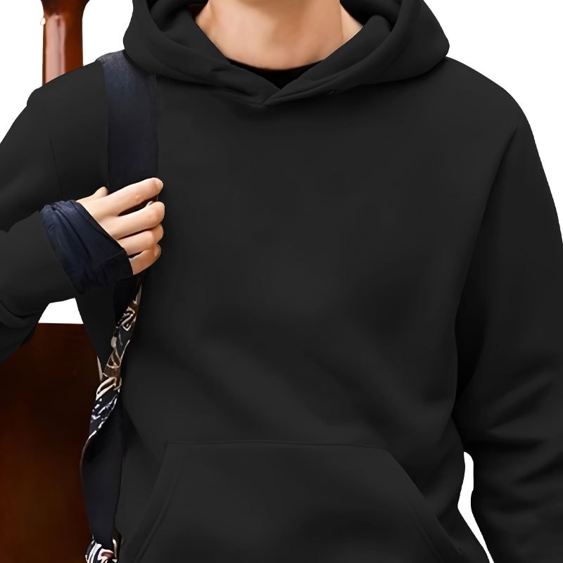 

Mardigras Print Kangaroo Pocket Hoodie, Casual Long Sleeve Hoodies Pullover Sweatshirt, Men's Clothing, For Fall Winter