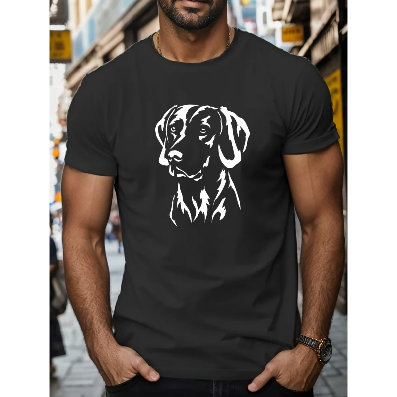

Dog Print T Shirt, Tees For Men, Casual Short Sleeve T-shirt For Summer