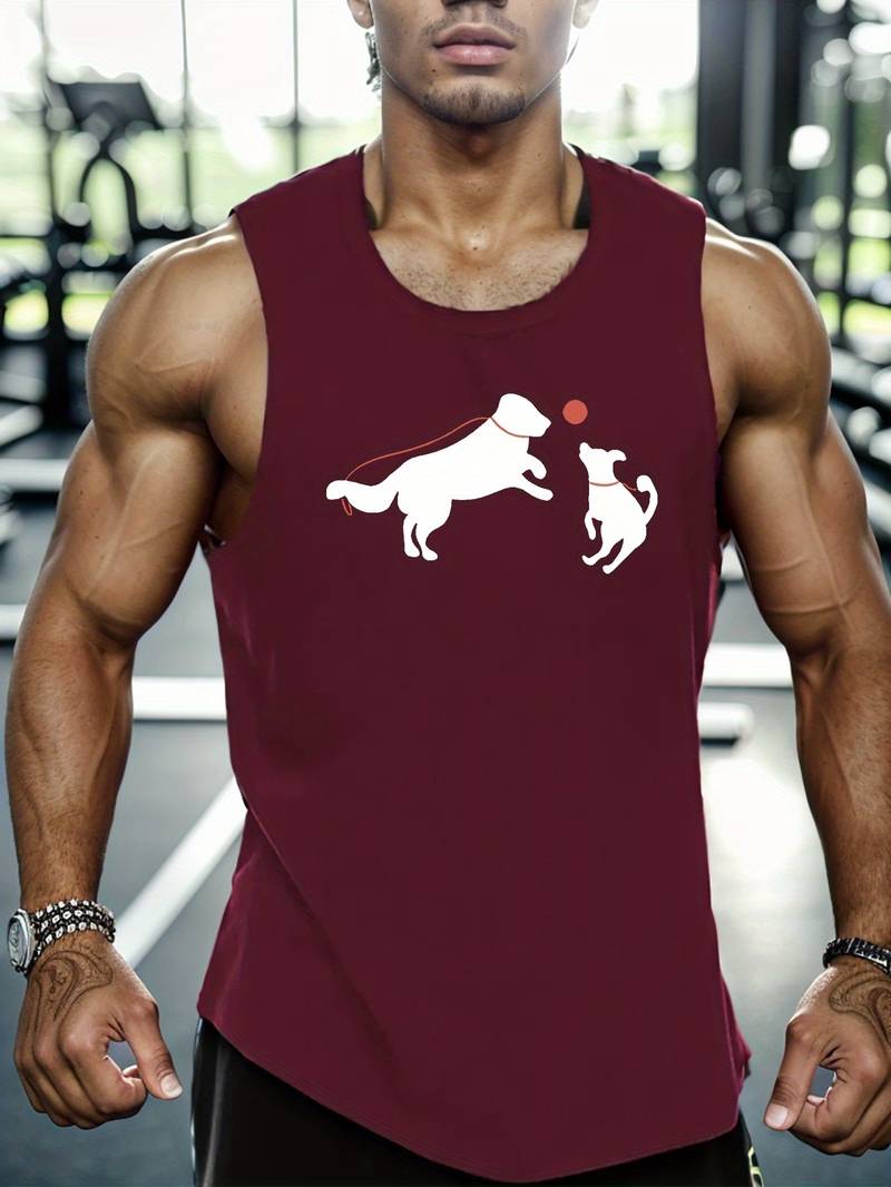 American Style Workout Sleeveless Tank Top For Men