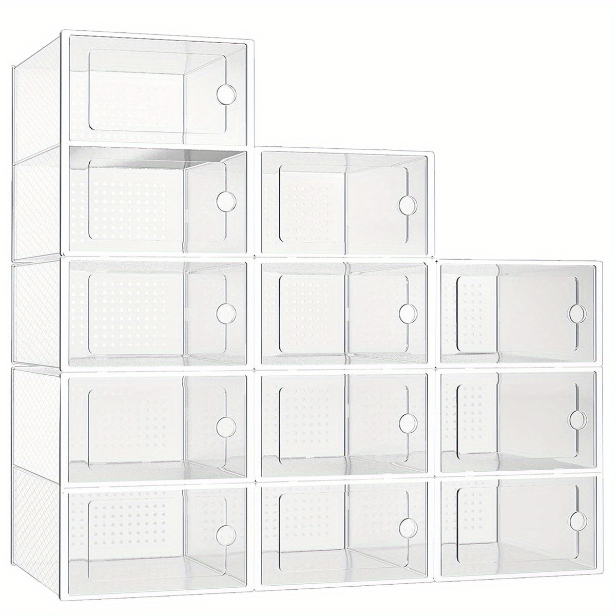 Plastic White Drop Front Foldable Shoe Organizer Storage Box, For Home  Usage at Rs 900/piece in New Delhi