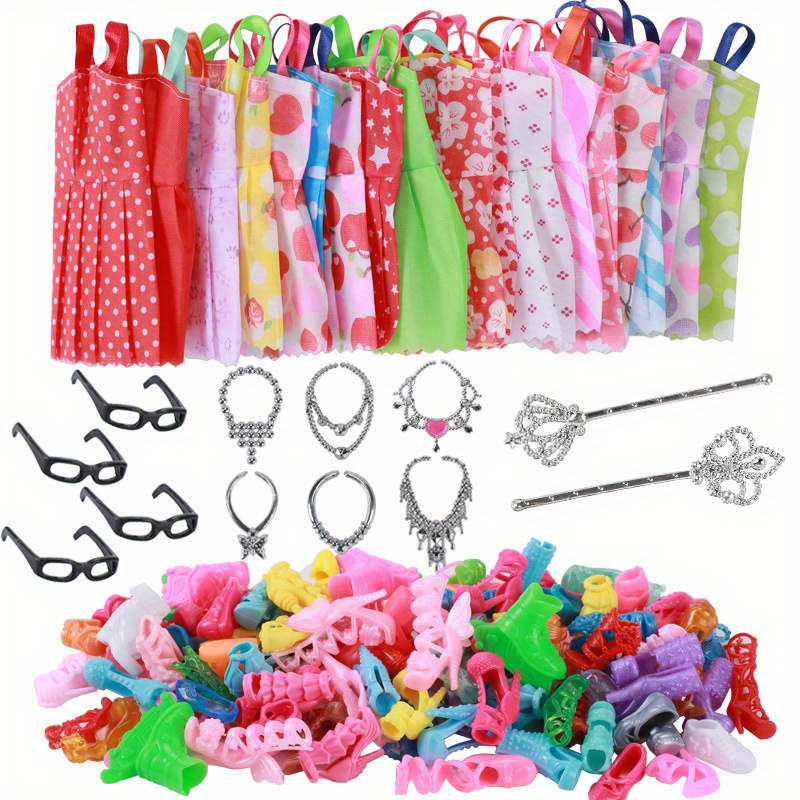 27 piezas ropa joyas muñecas pulgadas conjuntos Temu Argentina