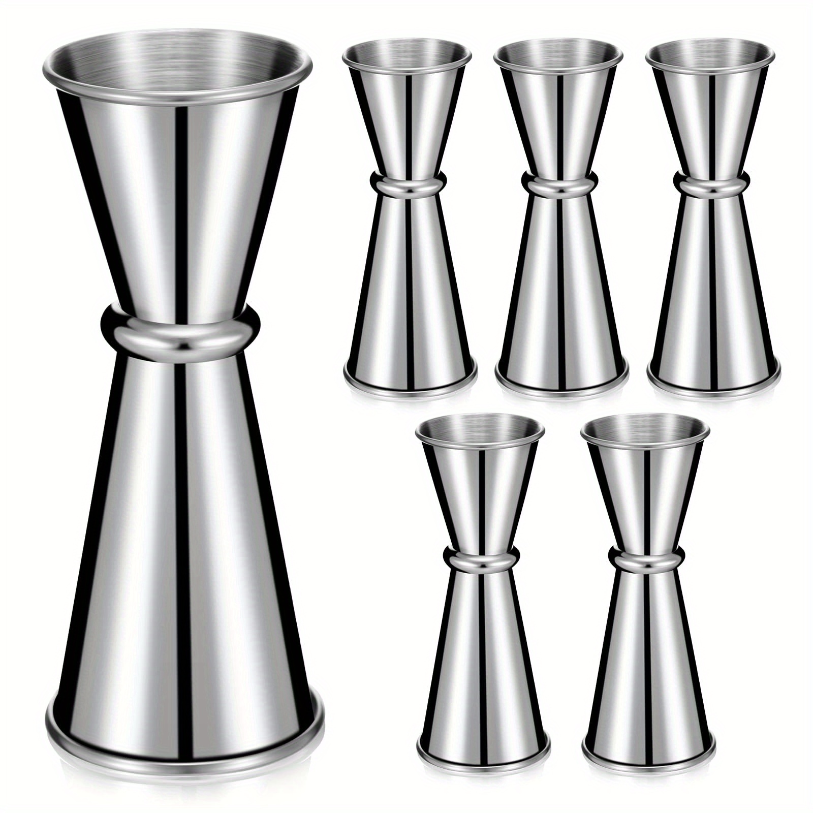 Stainless Steel Cocktail Shot Metal Double Side Jigger - Temu