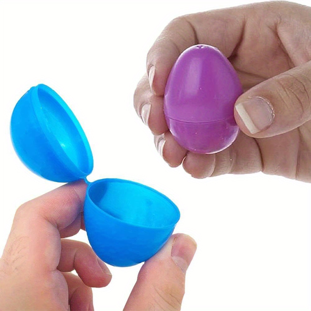 Huevos de Pascua de plástico (50 por pedido), en varios colores.