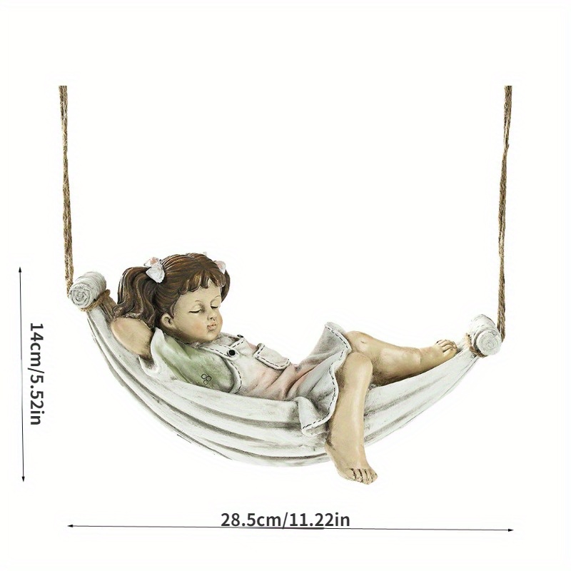 Outdoor Hanging Garden Statue, Sleeping Boy Statue Outdoor Hanging Sta —  CHIMIYA